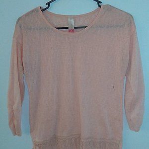 Pink half sleeve top